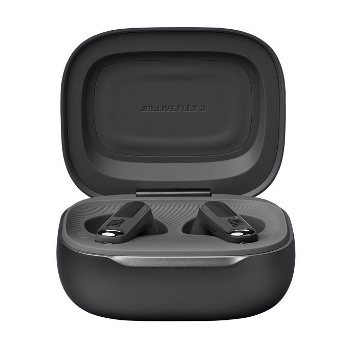 JBL Live Flex 3 - Black - True wireless noise-cancelling open-stick earbuds - Detailshot 2 image number null